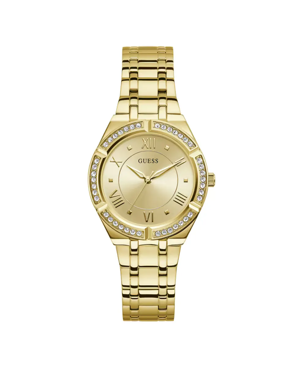 

Женские часы Cosmo GW0033L2 со стальным и золотым ремешком Guess, золотой