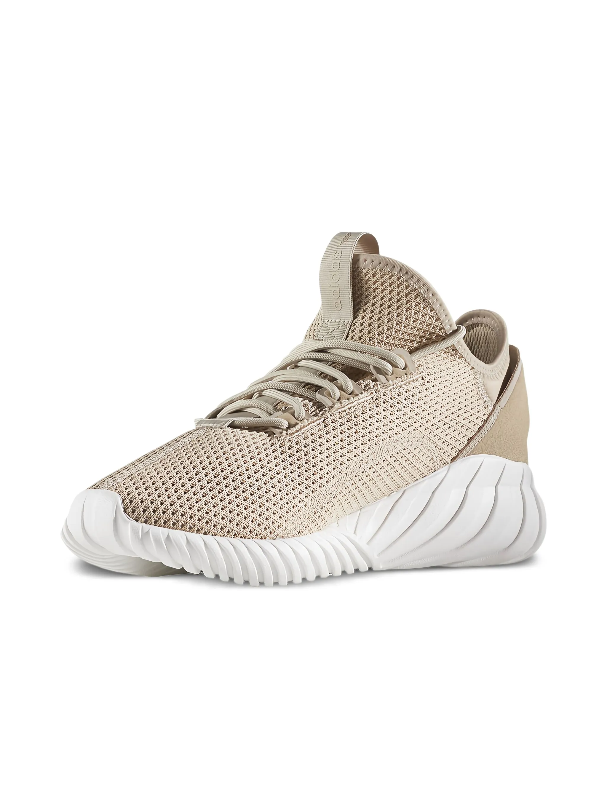Кроссовки Tubular Doom Sock Primeknit Trace Adidas Kids, бежевый — фото 3