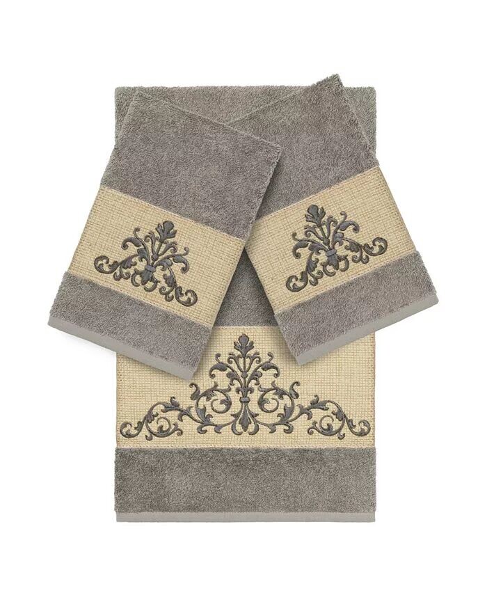 

Алое банное полотенце Linum Home, серый