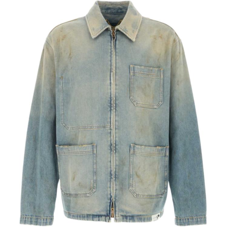 

Golden Goose Джинсовая рубашка-куртка на молнии, Light Blue