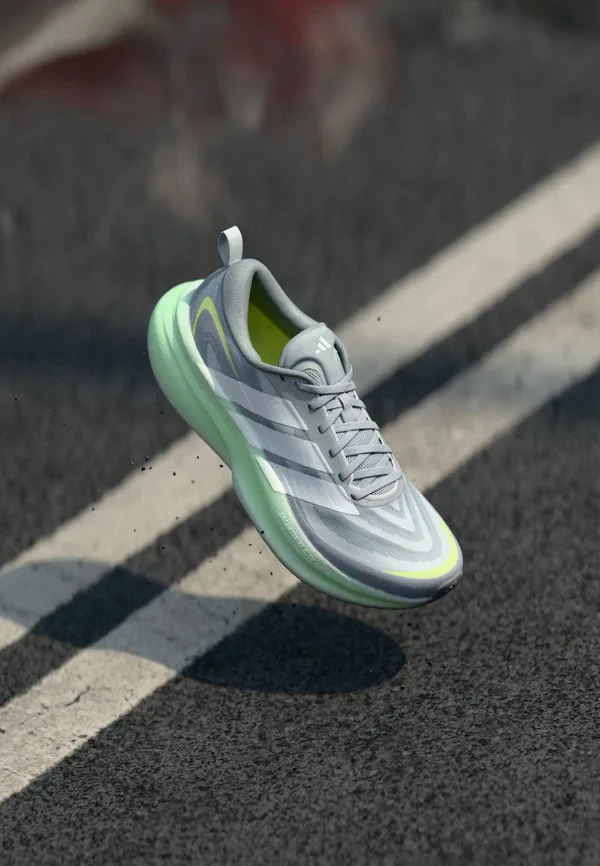 Кроссовки для бега по шоссе supernova glide Adidas Performance, Halo Silver-Coloured/Footwear White/Dash Grey