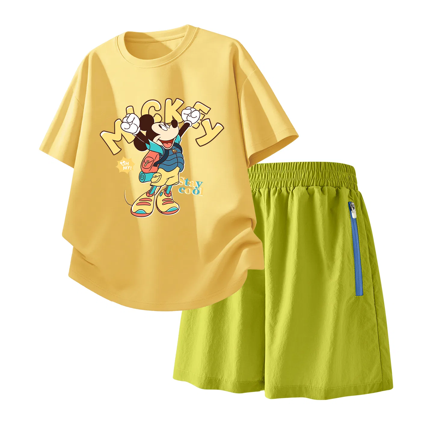 Детский спортивный костюм Casual Sportswear 2 Piece Set Disney, Di Fa Bao K Pink+Solid Color Taro Paste Purple — фото 4