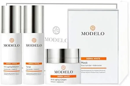 Набор для ухода за кожей Derma White 4-шаговый KUNG 125 мл + 125 мл + 55 мл + 5 масок Miya Kung