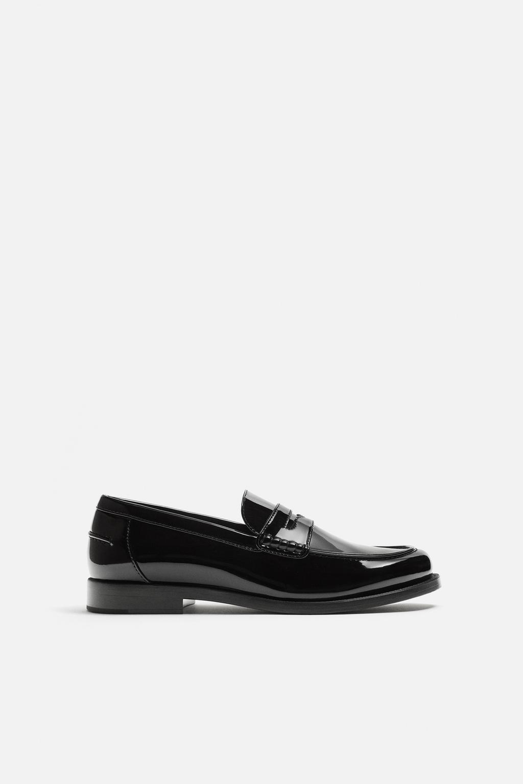 

Лакированные туфли ZARA, черный
