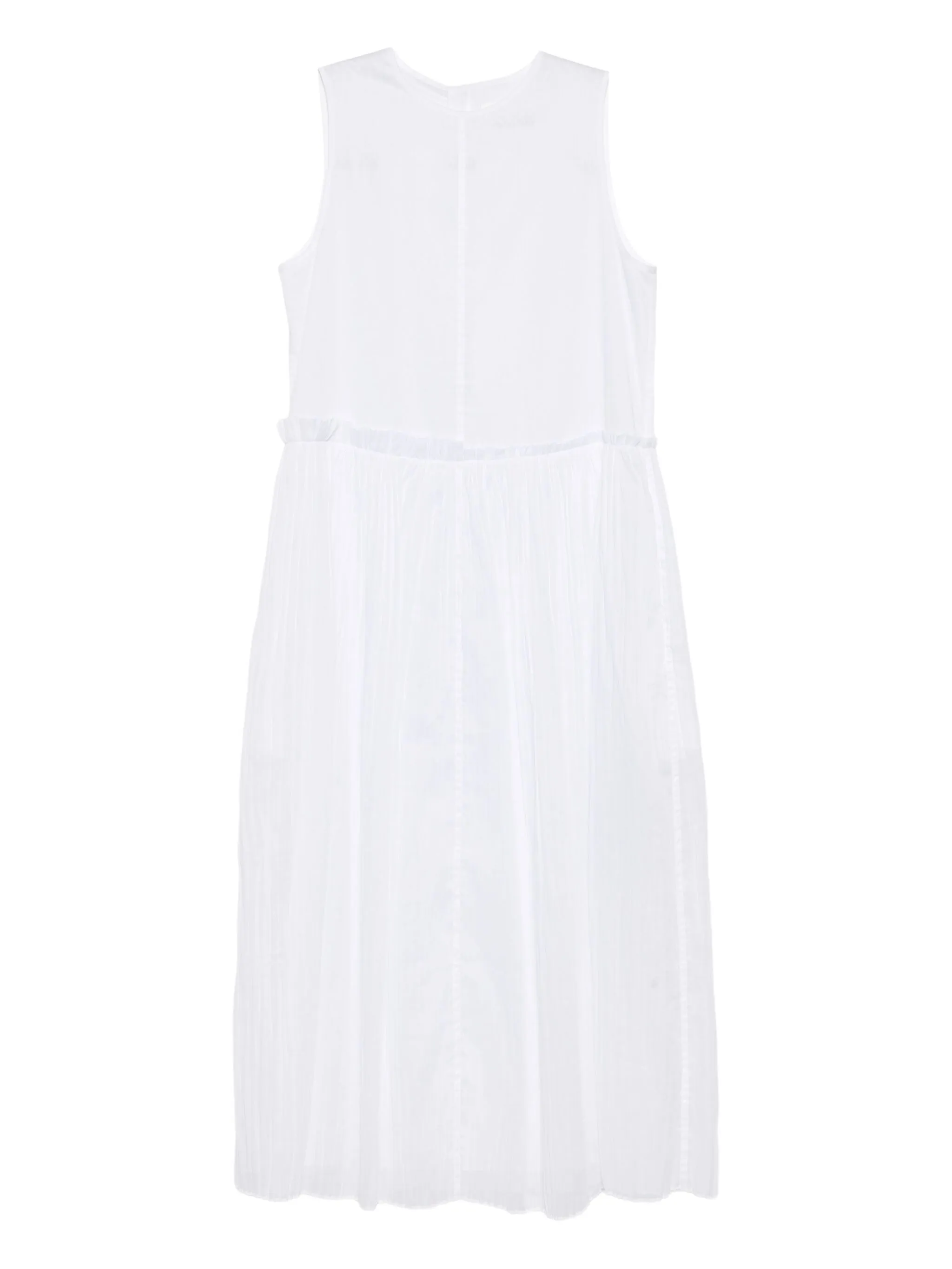 

Платье из хлопкового муслина Jil Sander, белый