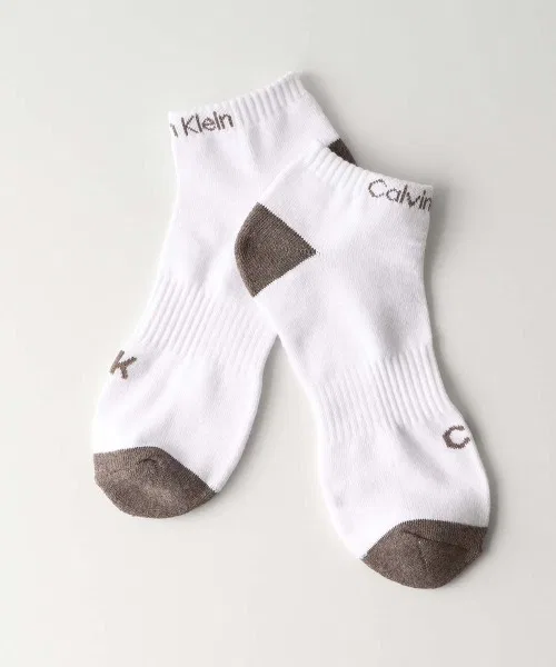 [Комплект из 3 шт.] Мужские антибактериальные, влагоотводящие носки Calvin Klein с махровой подошвой и поддержкой свода стопы для кроссовок 92572501 — фото 4