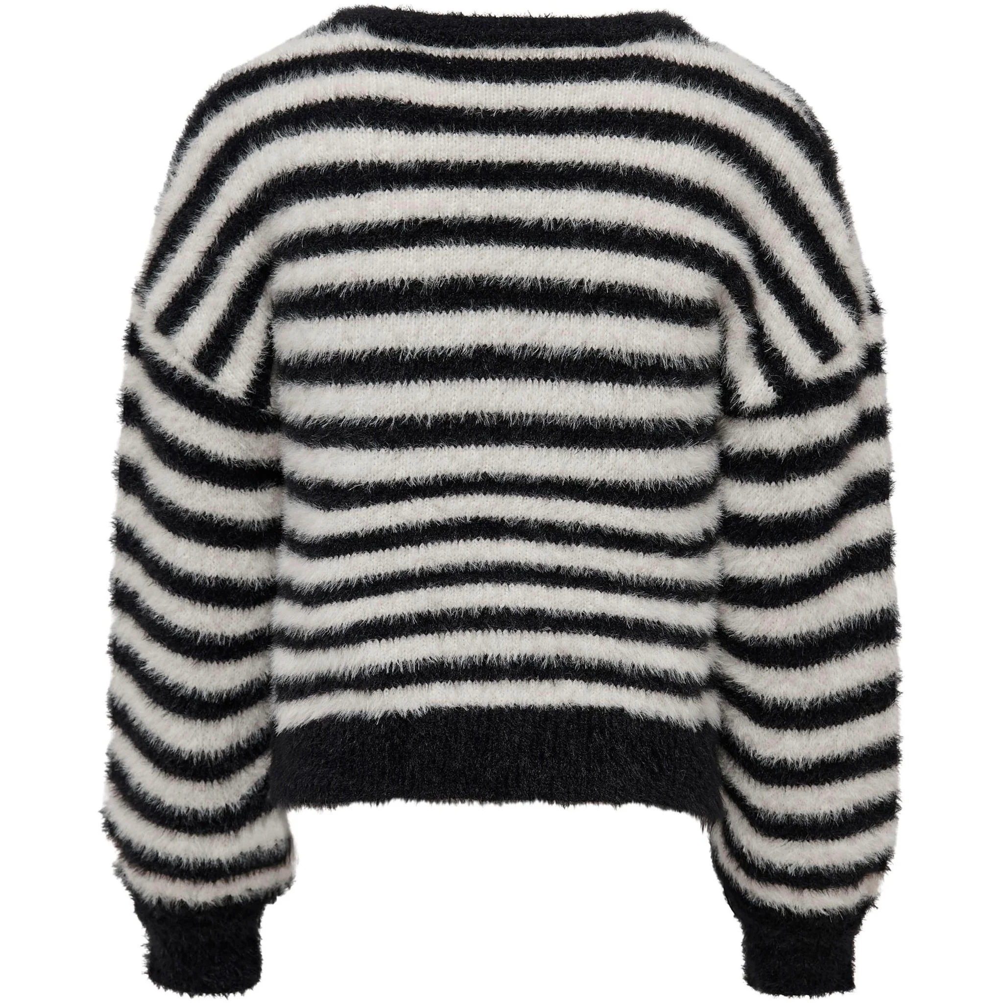 Свитер с круглым вырезом Kids Only "KOGNEWPIUMO L/S PULLOVER CP KNT NOOS", цвет Black Stripes — фото 4