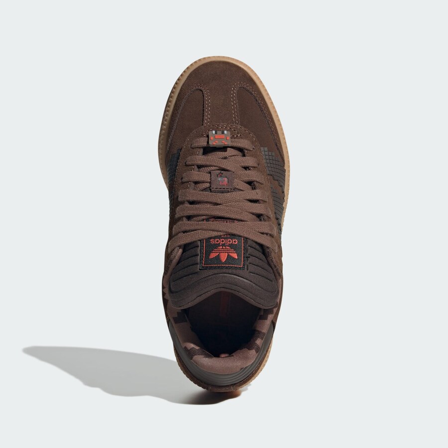 Кроссовки ADIDAS ORIGINALS Samba X Minecraft, цвет Brown/Dark brown — фото 3