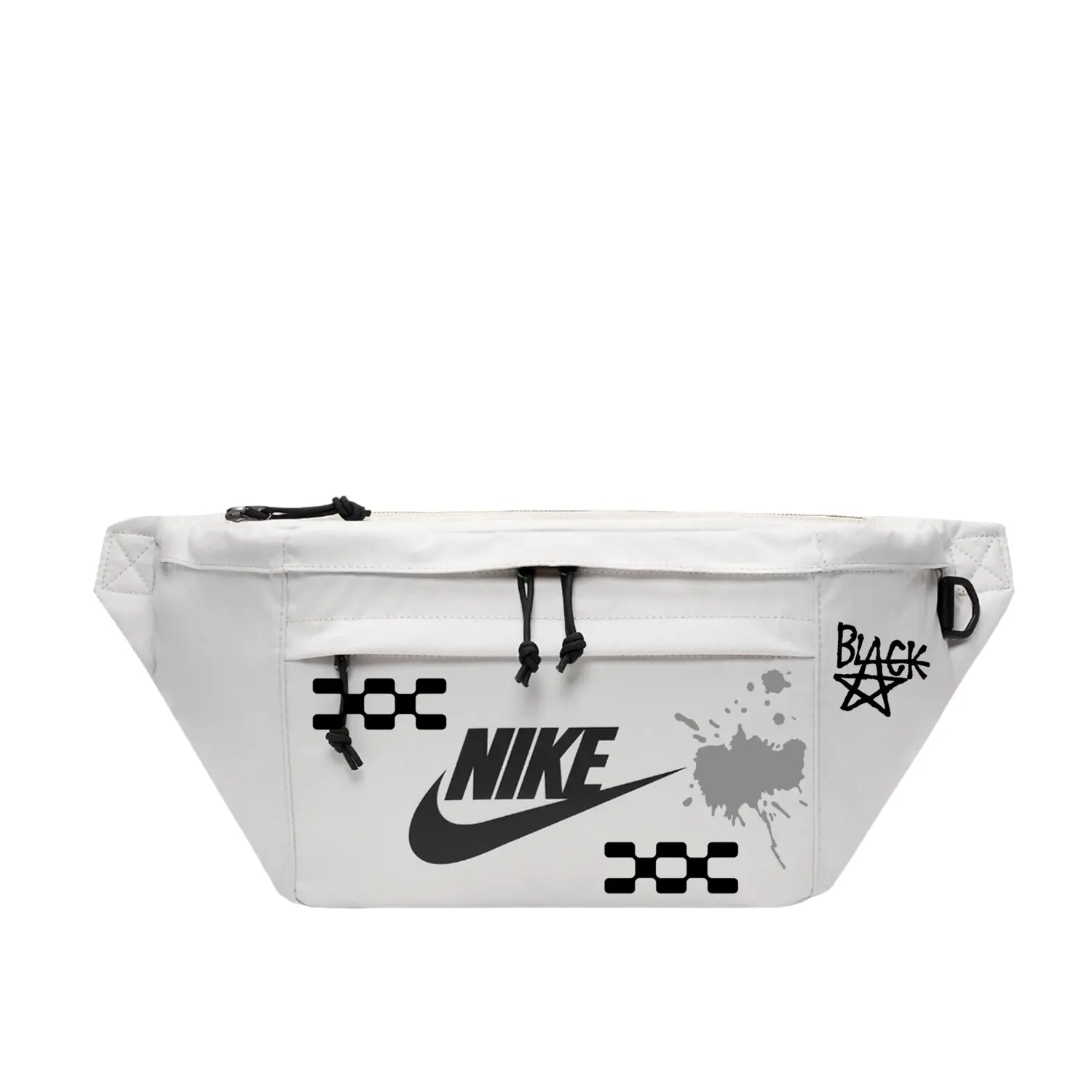 

Nike Унисекс поясная сумка ручной работы с принтом в стиле стритвир, Gray Zone