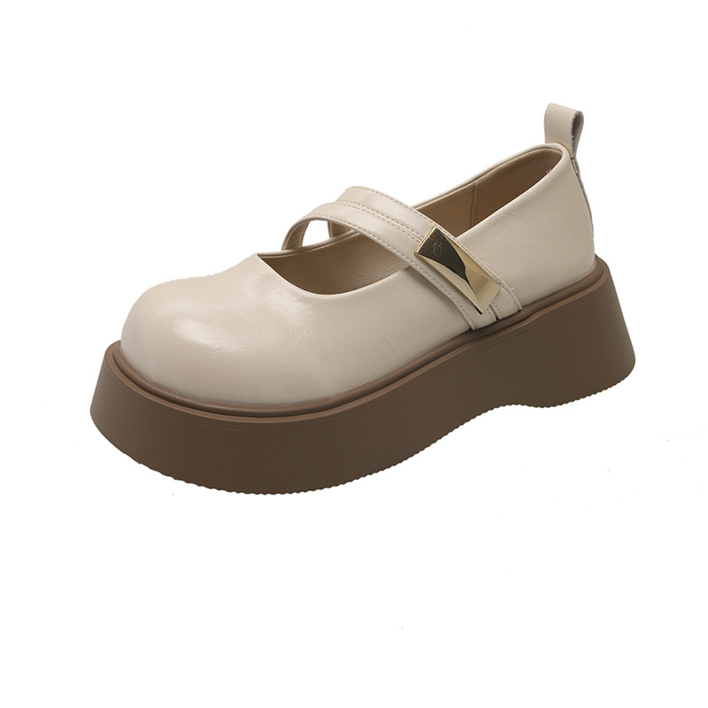 Green feet Женские туфли Мэри Джейн на платформе черные, цвет Black — фото 2