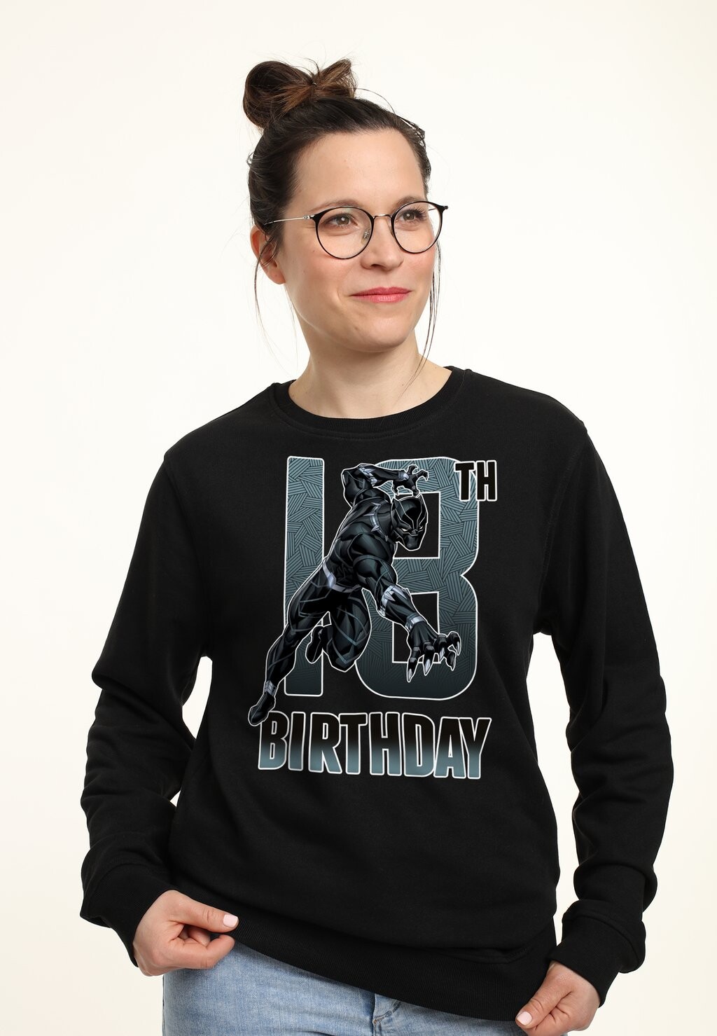 

Толстовка AVENGERS CLASSIC BLACK PANTHER 18TH BDAY Marvel, черный
