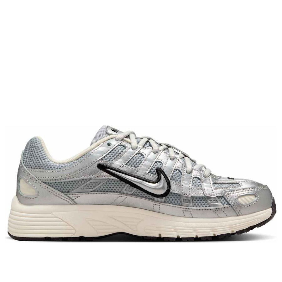 Кроссовки (GS) Nike P-6000 'Metallic Silver Black', серебряный — фото 2