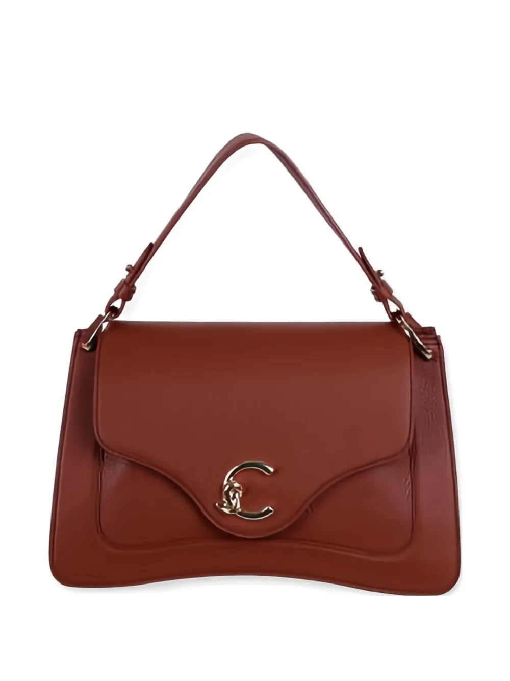 

Сумка-шопер среднего размера с эмблемой-логотипом C-Me Coccinelle, коричневый