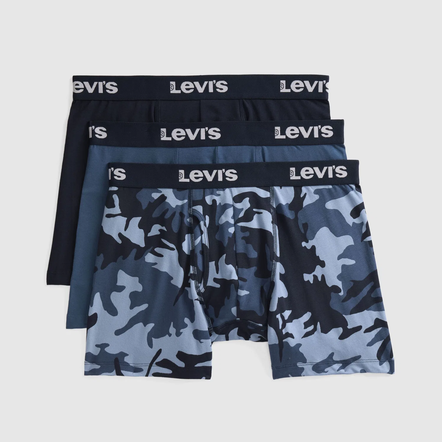Боксеры камуфляжной расцветки (3 шт.) Levi's, Blue