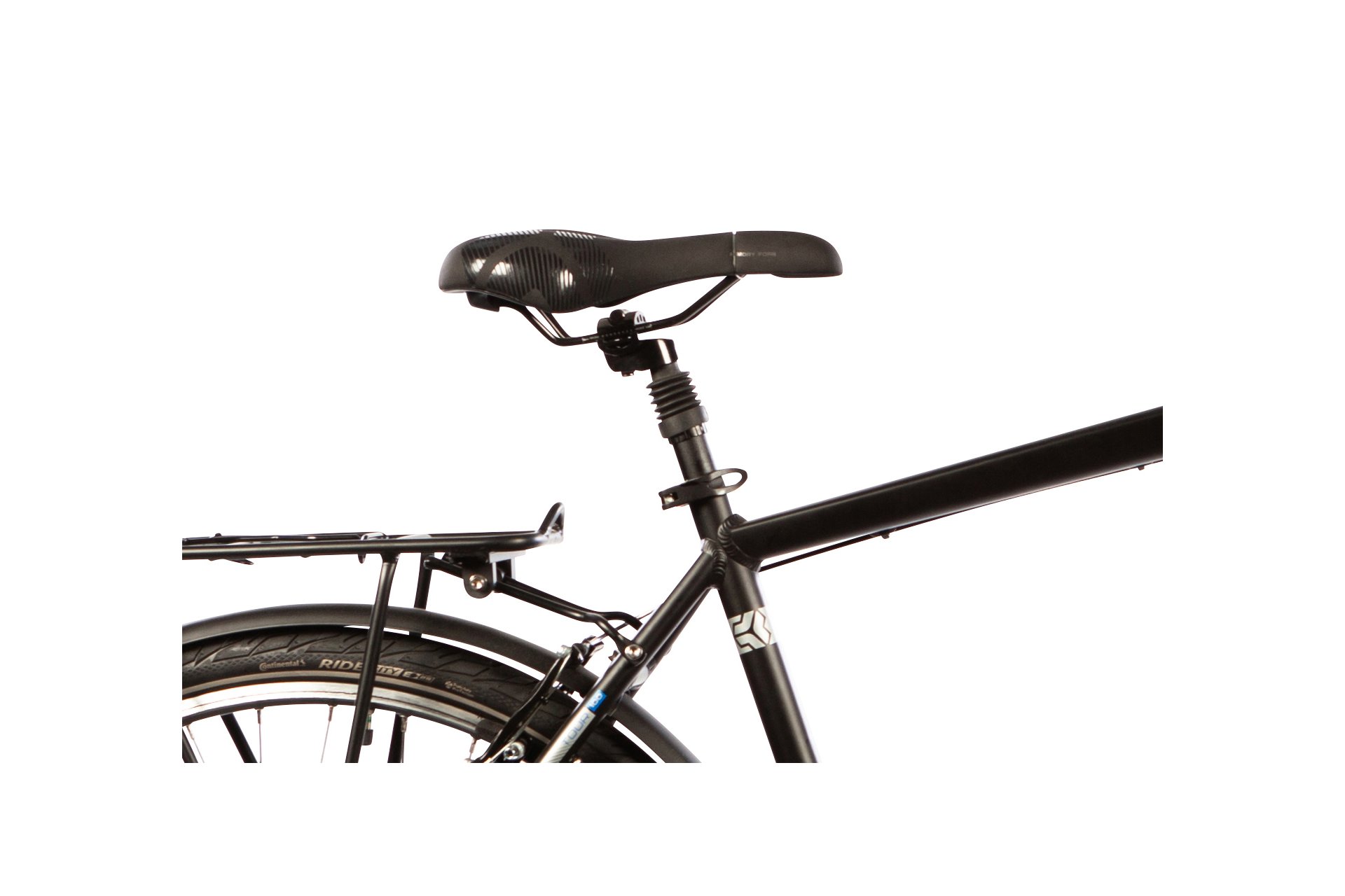 Городской велосипед Carver Tour 100 n - 28 дюймов - Diamant - 2024, цвет Schwarz|black/silver/blue — фото 2