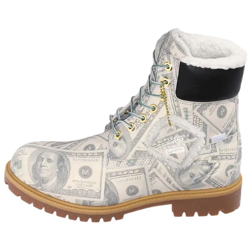 Ботинки Combat Boots 6 дюймов Timberland Supreme x MM6 Maison Margiela Ecru