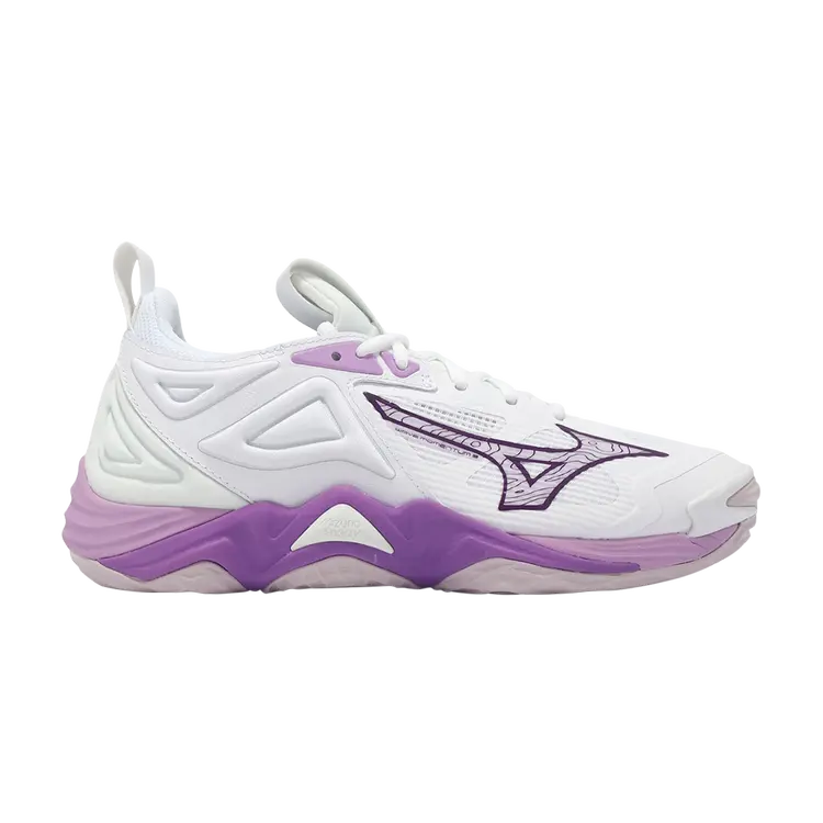 

Кроссовки Wmns Wave Momentum 3, цвет White Patrician Purple