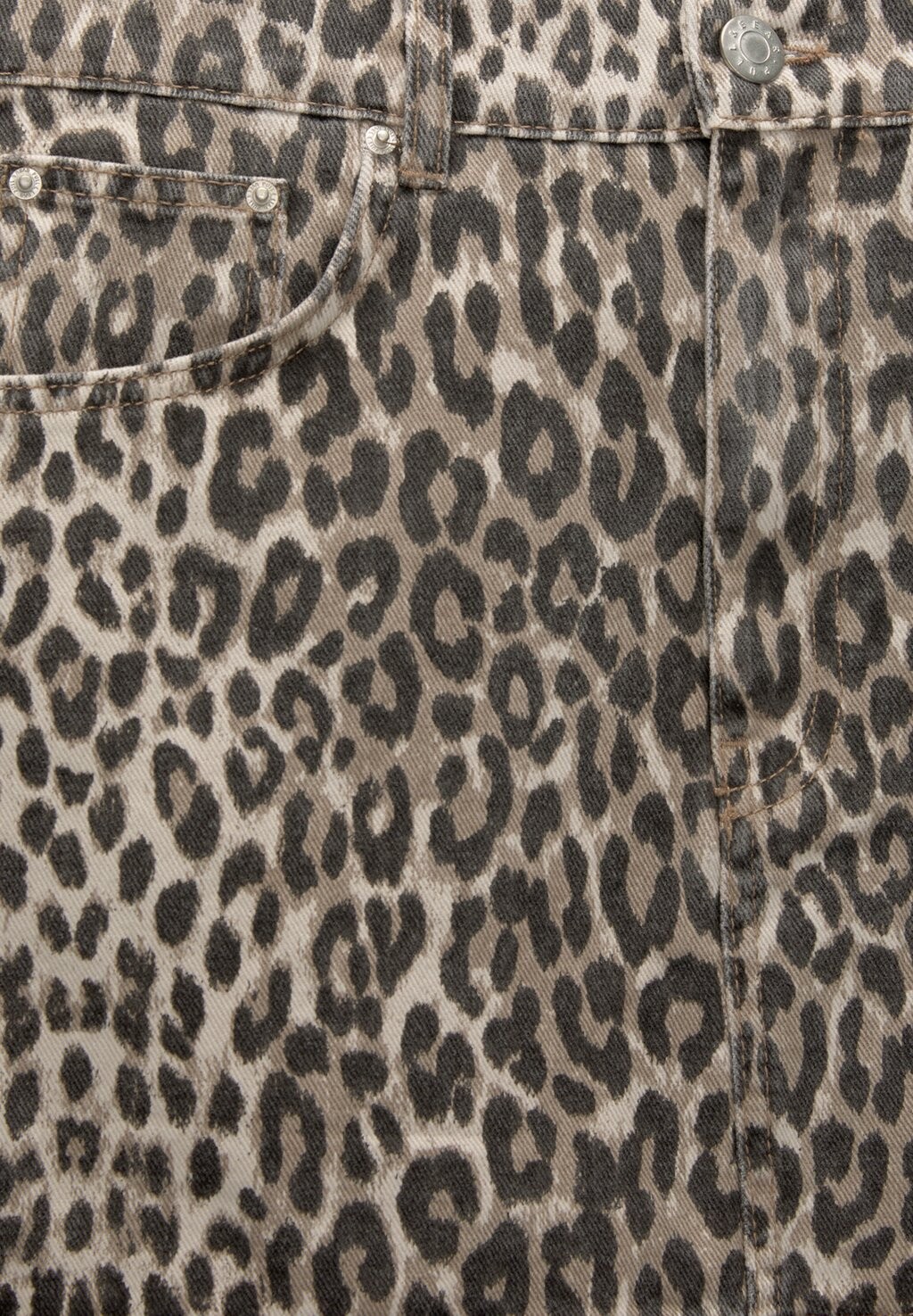 

Юбка А-силуэта LEOPARD PRINT PULL&BEAR, коричневый