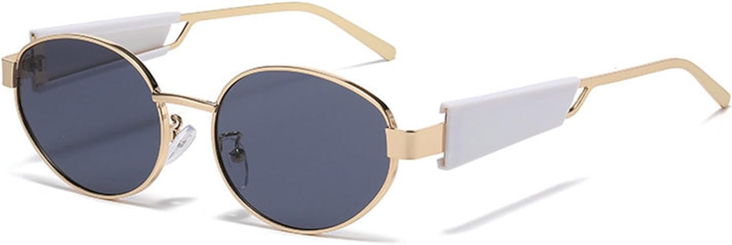 

Солнцезащитные очки Willochra Fashion Oval для женщин, роскошная металлическая оправа, модные зеленые солнцезащитные очки для мужчин, классические винтажные круглые очки UV400, C4