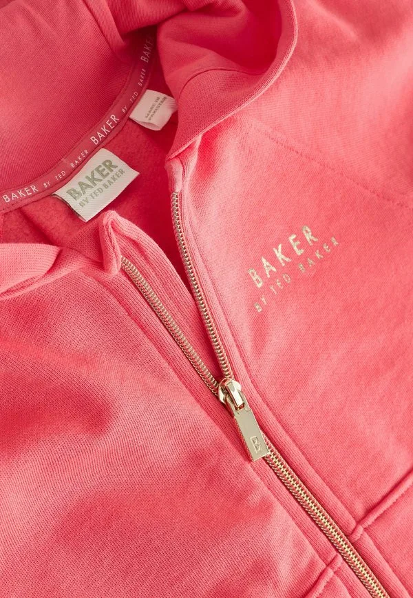Толстовка на молнии свободного кроя, стандартного размера Baker By Ted Baker, Coral Pink — фото 3