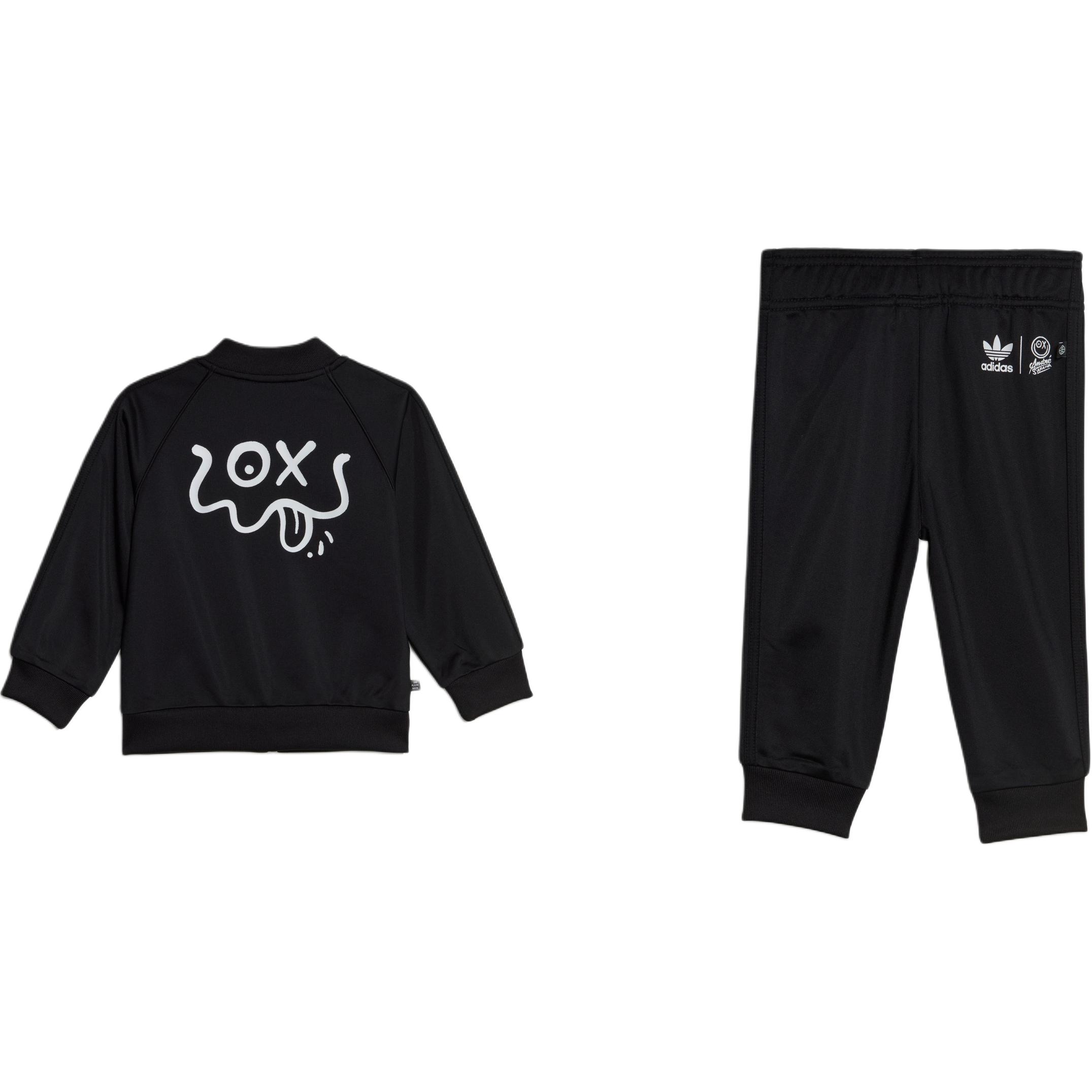 Adidas Originals Повседневная спортивная одежда черная для младенцев и малышей — фото 2