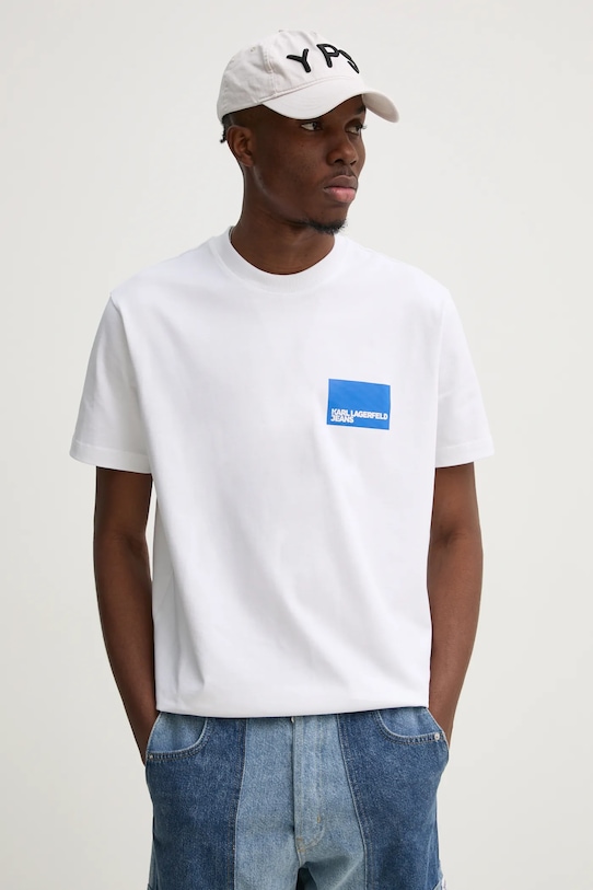 

Хлопковая футболка Karl Lagerfeld Jeans, белый