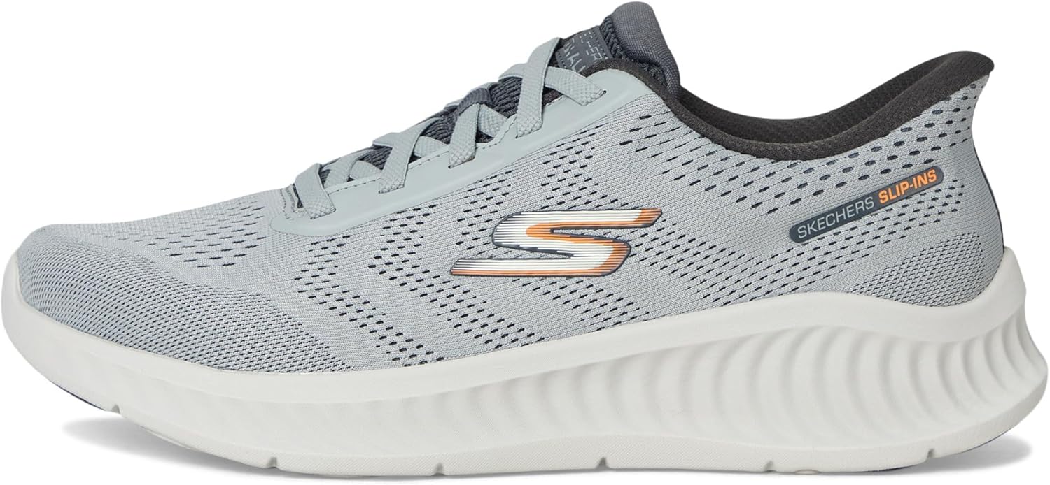 Мужские кроссовки Skechers Go Walk Now - Payton, без застежек, серый — фото 4