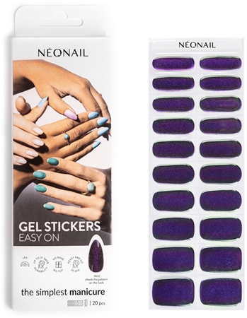 

Наклейки для ногтей NEONAIL Easy On Gel Stickers, M02 20 szt.