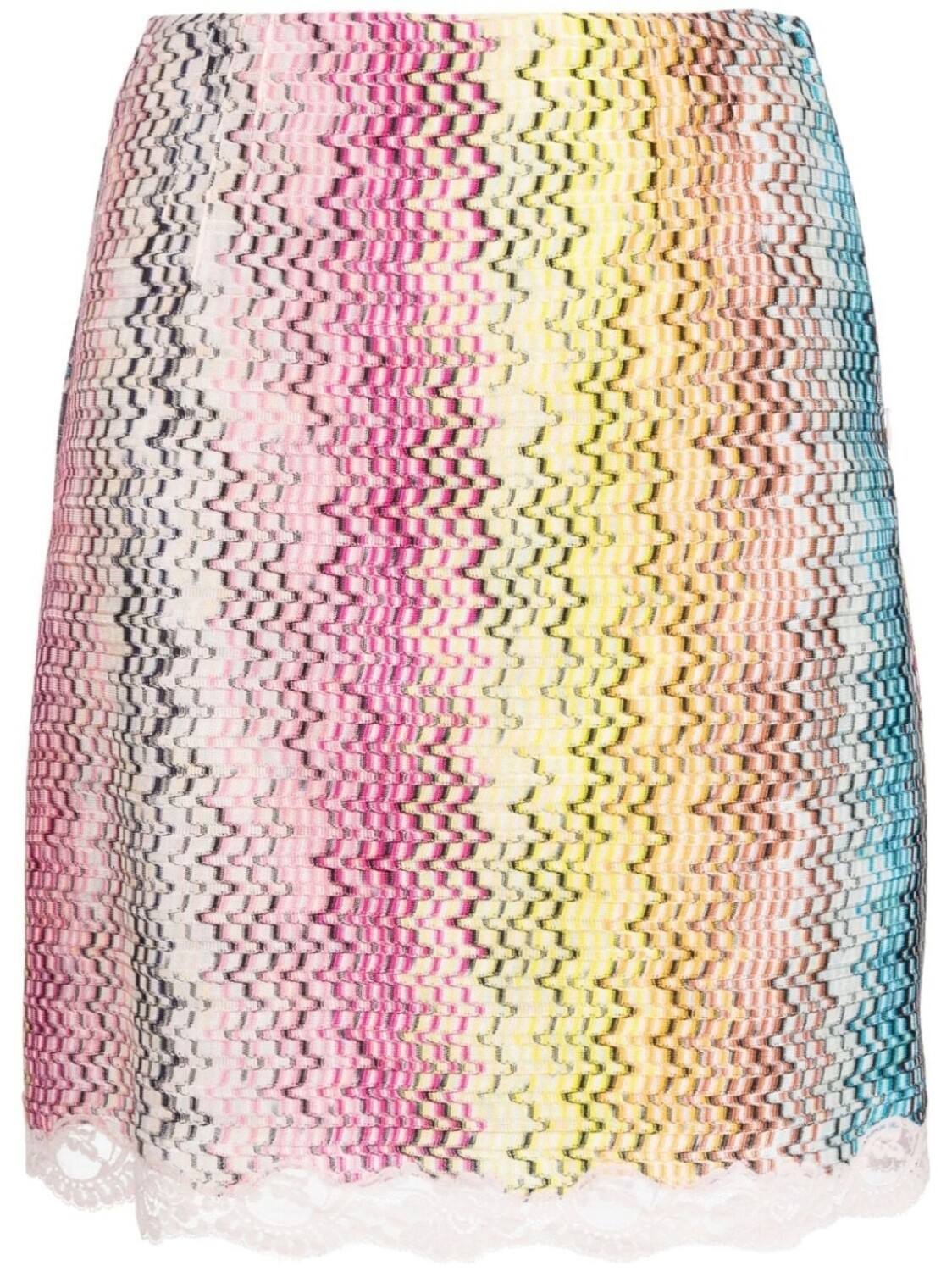 

Missoni юбка мини с узором зигзаг, желтый