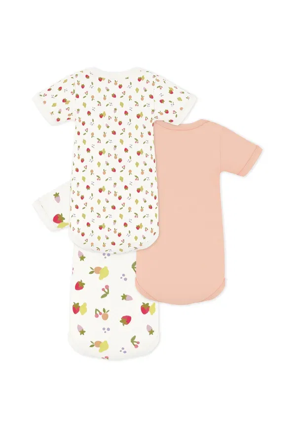 Набор из 3 боди Petit Bateau, белый/розовый — фото 2