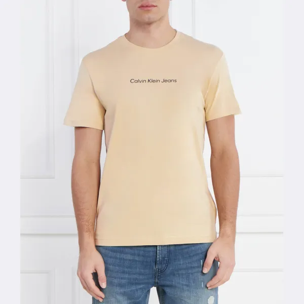 

Футболка стандартного кроя Calvin Klein, бежевый