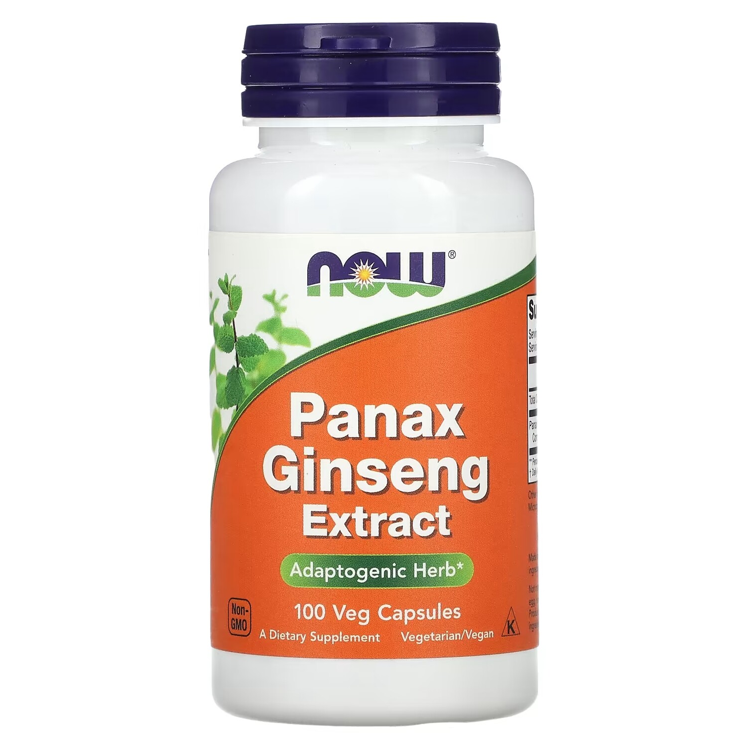 

Экстракт женьшеня NOW Foods Panax, 100 капсул