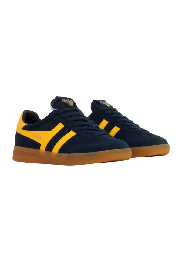 Кроссовки basket cuir cyclone Gola, Marine Soleil Gum — фото 2