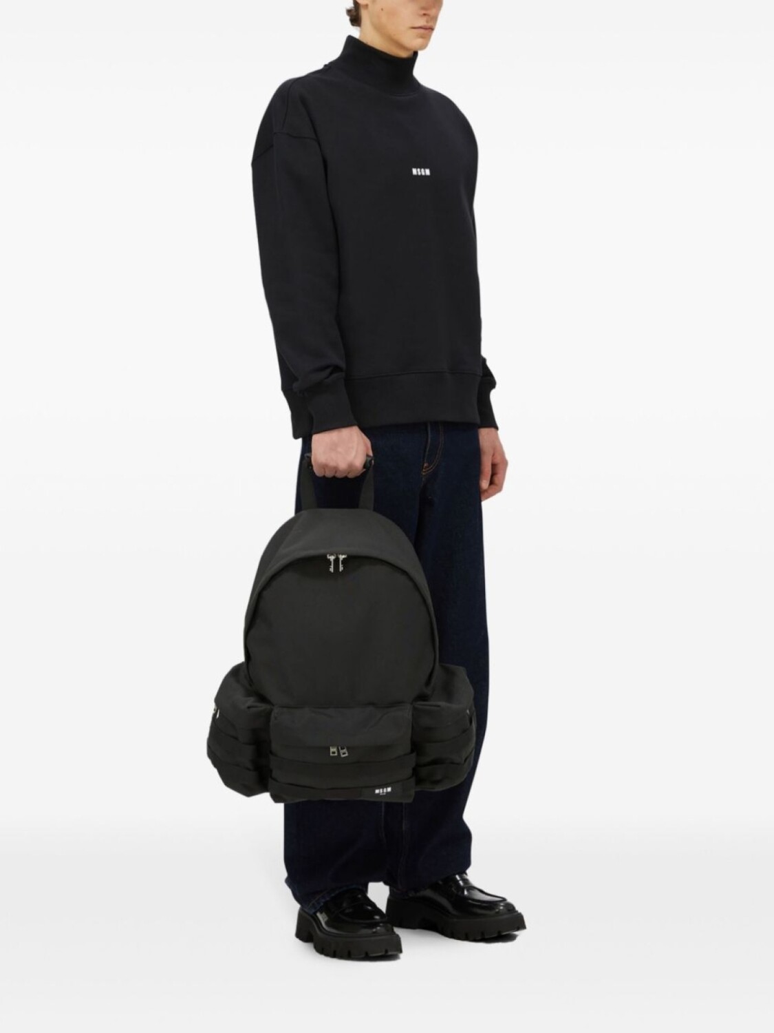 

MSGM рюкзак с логотипом, черный