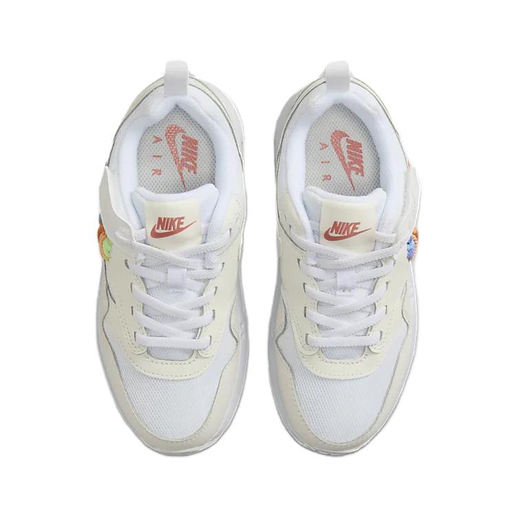 Кроссовки Air Max 1 SE EasyOn PS 'Rainbow Lace Swoosh' Nike, белый/розовый/красный/мультиколор — фото 4