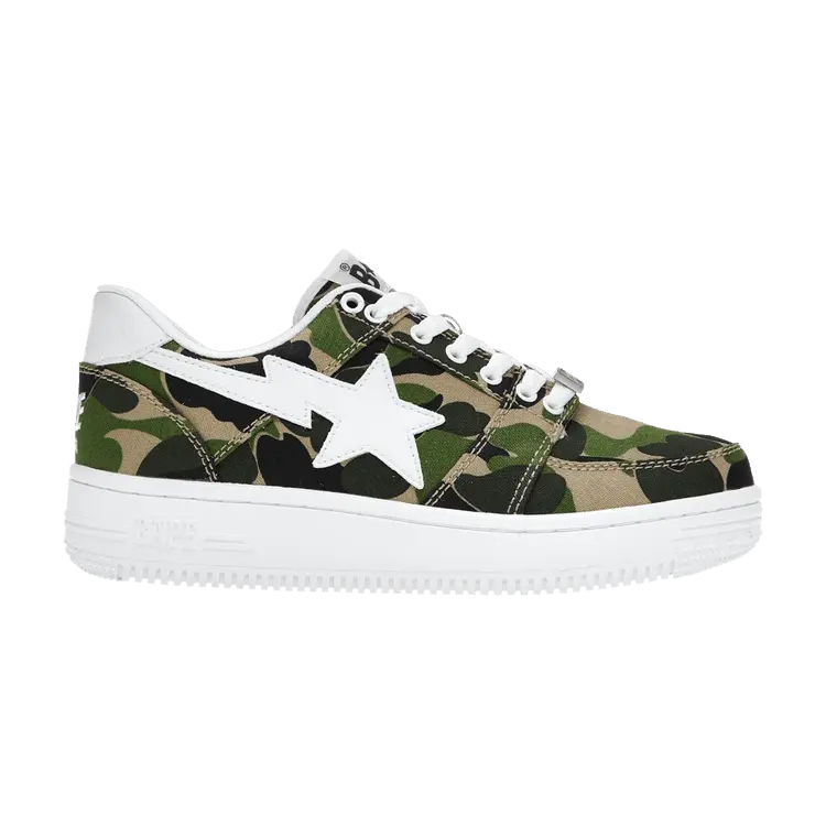 

Кроссовки BAPE Bapesta Low 'Green ABC Camo', зеленый