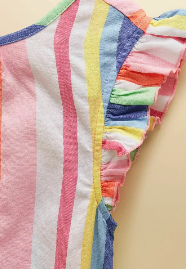 Платье-Миди без рукавов laura с многоярусной юбкой, прямого кроя. Joules, Multi Stripe — фото 3
