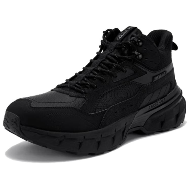 Мужские кроссовки Mid top Waterproof Slip Resistant 361°, obsidian черный — фото 3