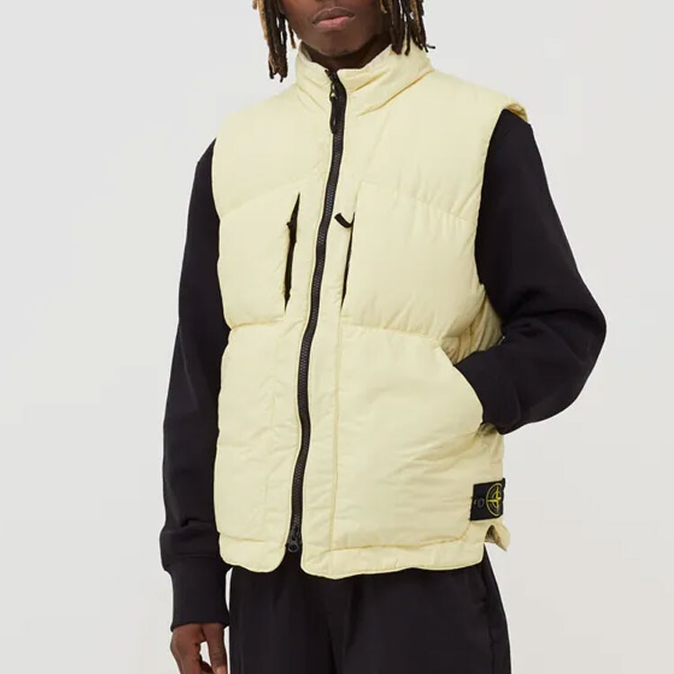 Жилет мужской желтый Stone Island, желтый — фото 3