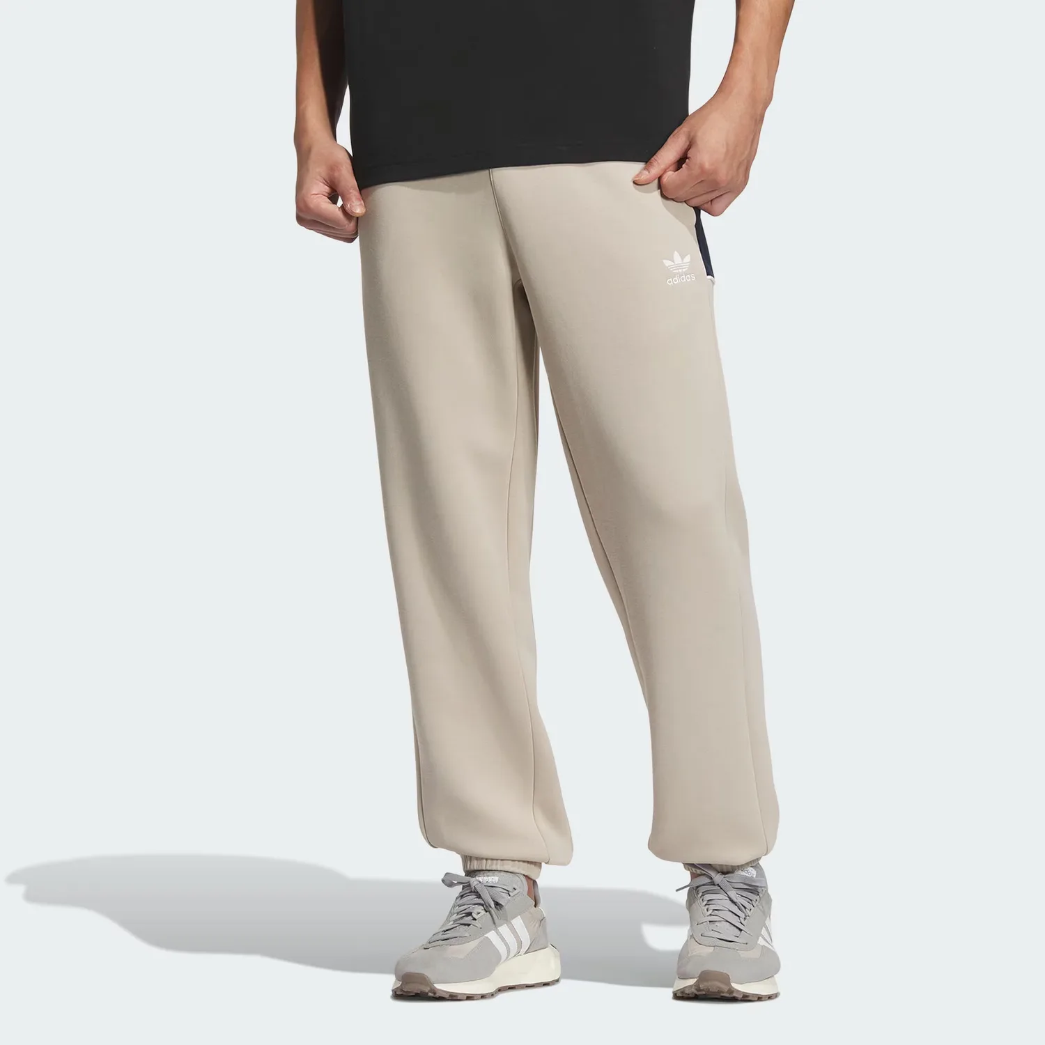 Вязаные спортивные брюки мужские Light Umber Moderate Cuffed Adidas Originals, светло-umber — фото 3