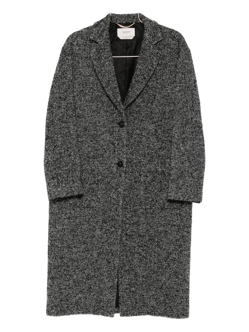 

Однобортное пальто Agnona, серый