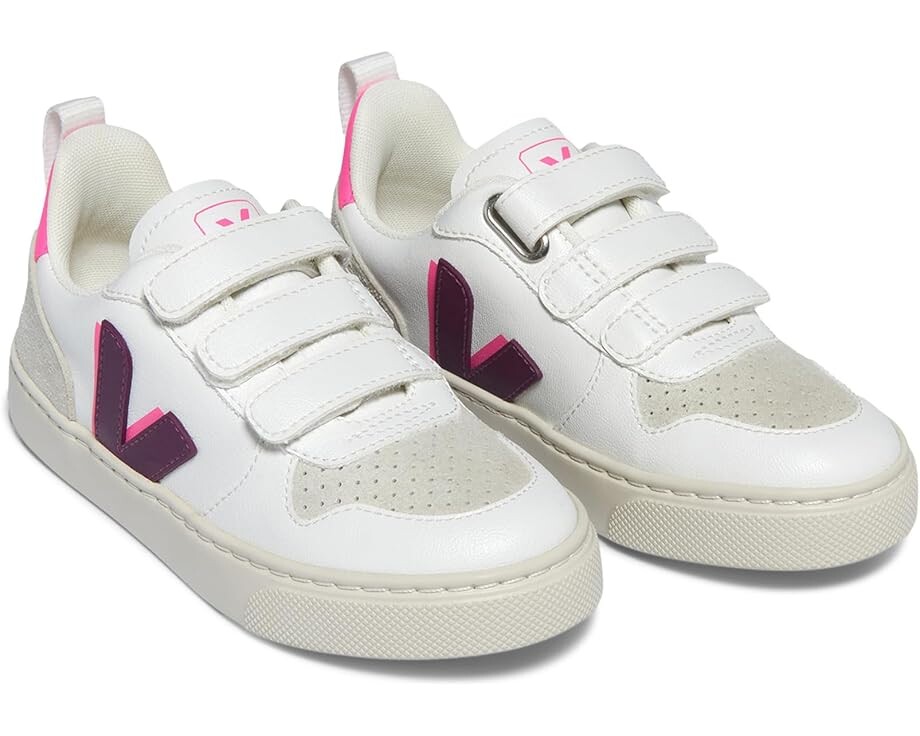 

Кроссовки VEJA Kids Small V-10 W, цвет White_Magenta_Sari