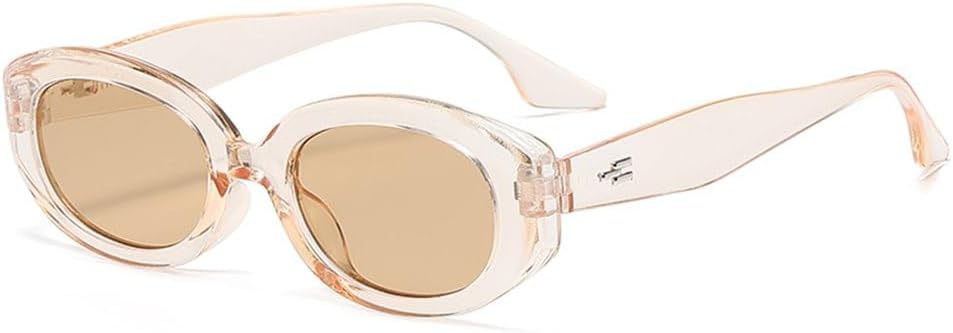 

Защитные очки, модные солнцезащитные очки для женщин и мужчин, овальная форма, ретро, ​​повседневные, модные, для путешествий, солнцезащитные очки для женщин UV400 KTUCN, Champagne