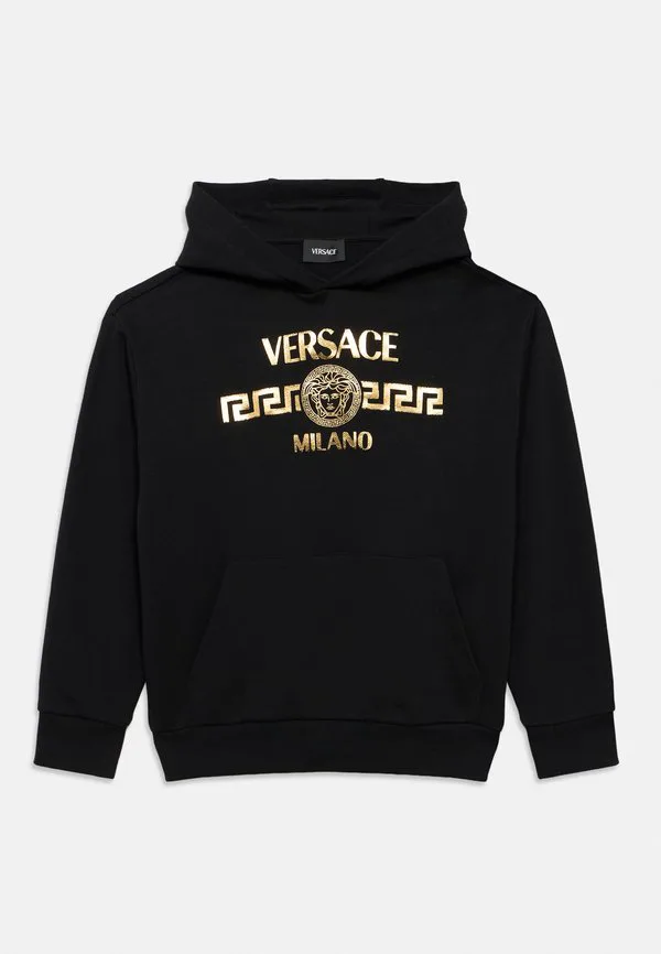 Худи унисекс felpa с градиентным логотипом Versace, Nero