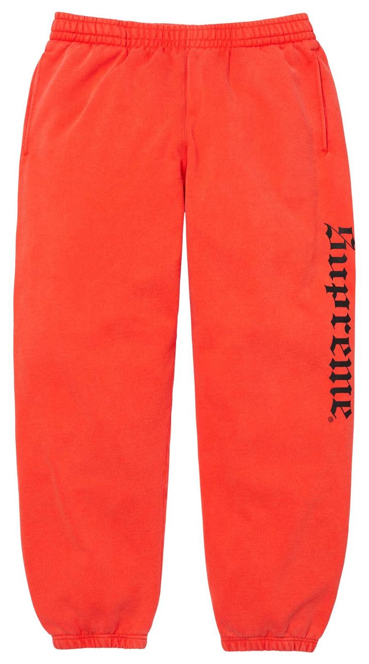

Спортивные штаны Supreme Washed Old English, оранжевый