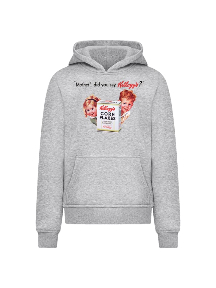 

Толстовка с капюшоном Kellogg's Corn Flakes Vintage Kids Advert в сером меланжевом цвете F4NT4STIC