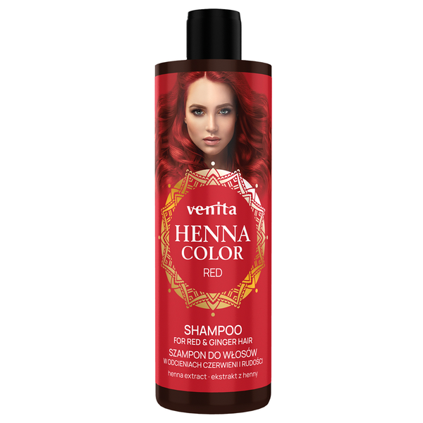 

Шампунь для мытья волос в оттенках имбиря и рыжего, 300 мл Venita Henna color