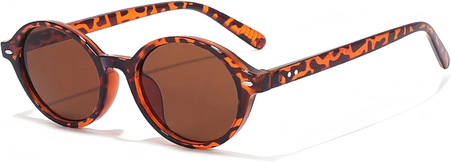 

Солнцезащитные очки с защитой от УФ-излучения UV400 | Овальные очки Rivets в стиле панк с леопардовым принтом | Линзы конфетных цветов для занятий спортом на открытом воздухе и вождения LXLHWN, Leopard Tea