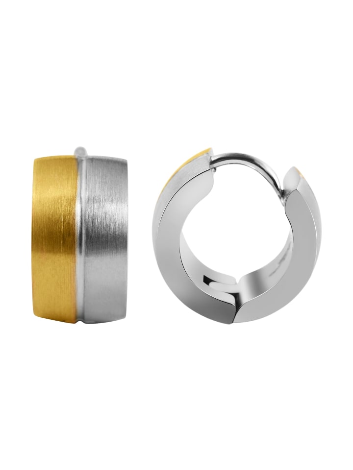 

Adeliás Женские серьги - серьги-кольца на шарнирах из нержавеющей стали белого цвета