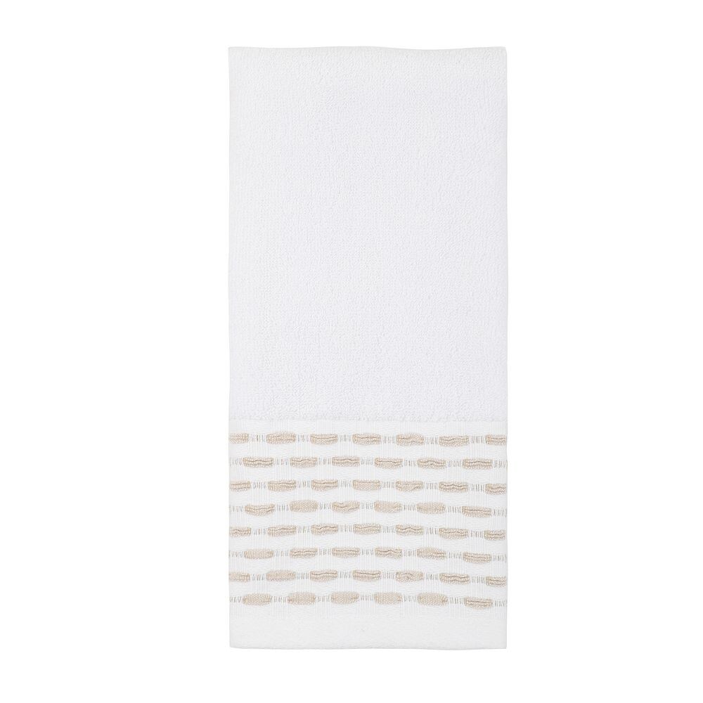 

Полотенце для рук Sonoma Goods For Life с защипами и каймой, цвет Tan Ivory Pintuck